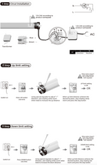 Motore tubolare DM25DS-1/32 – Diametro 25 mm, 24 V CC, 32 giri/min
