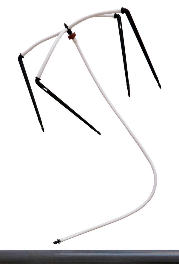 Kit gocciolatore TA a 4 vie (10 pezzi) – Irrigazione di precisione per piante in vaso